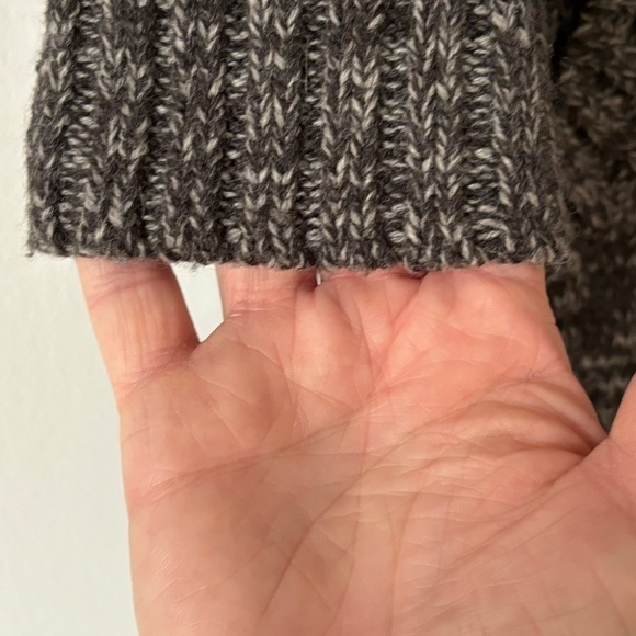 Cowichan full zip cardigan tunic length wool blend, lined hood Kids XL/Women's S - Picture 5 of 11